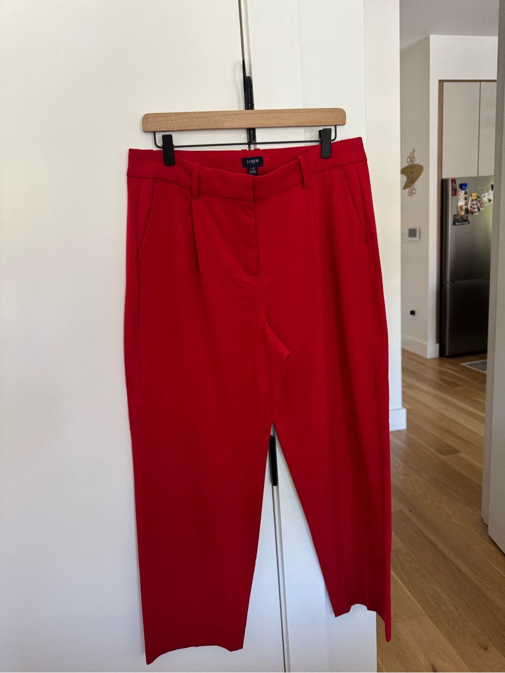J.Crew Re-Imagined Red Straight Leg Ankle Pants Size 12